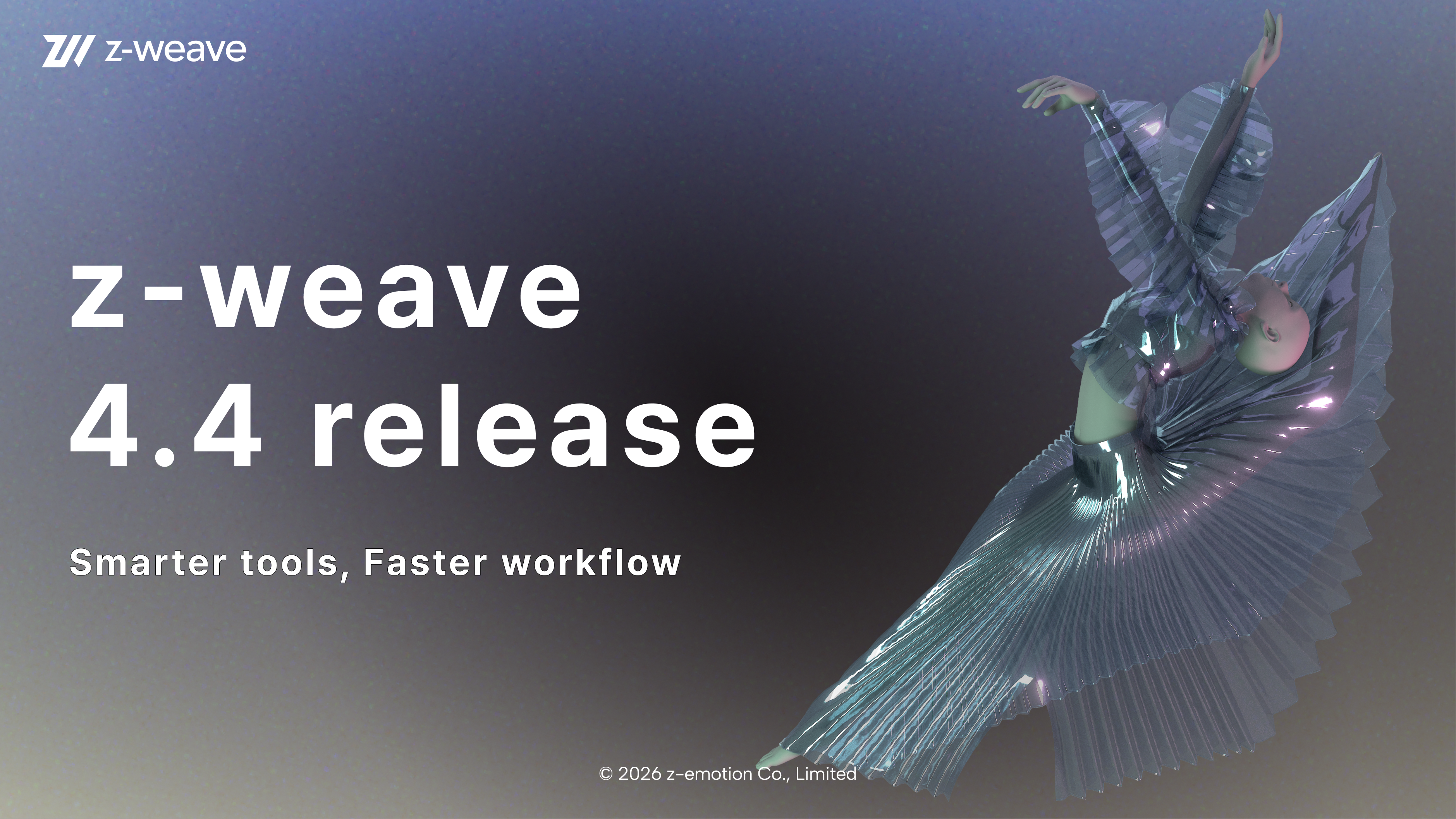 🚀 z-weave 4.4 released: Faster Simulation, New Free 3D Garment Assets